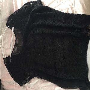 Black sheer shirt